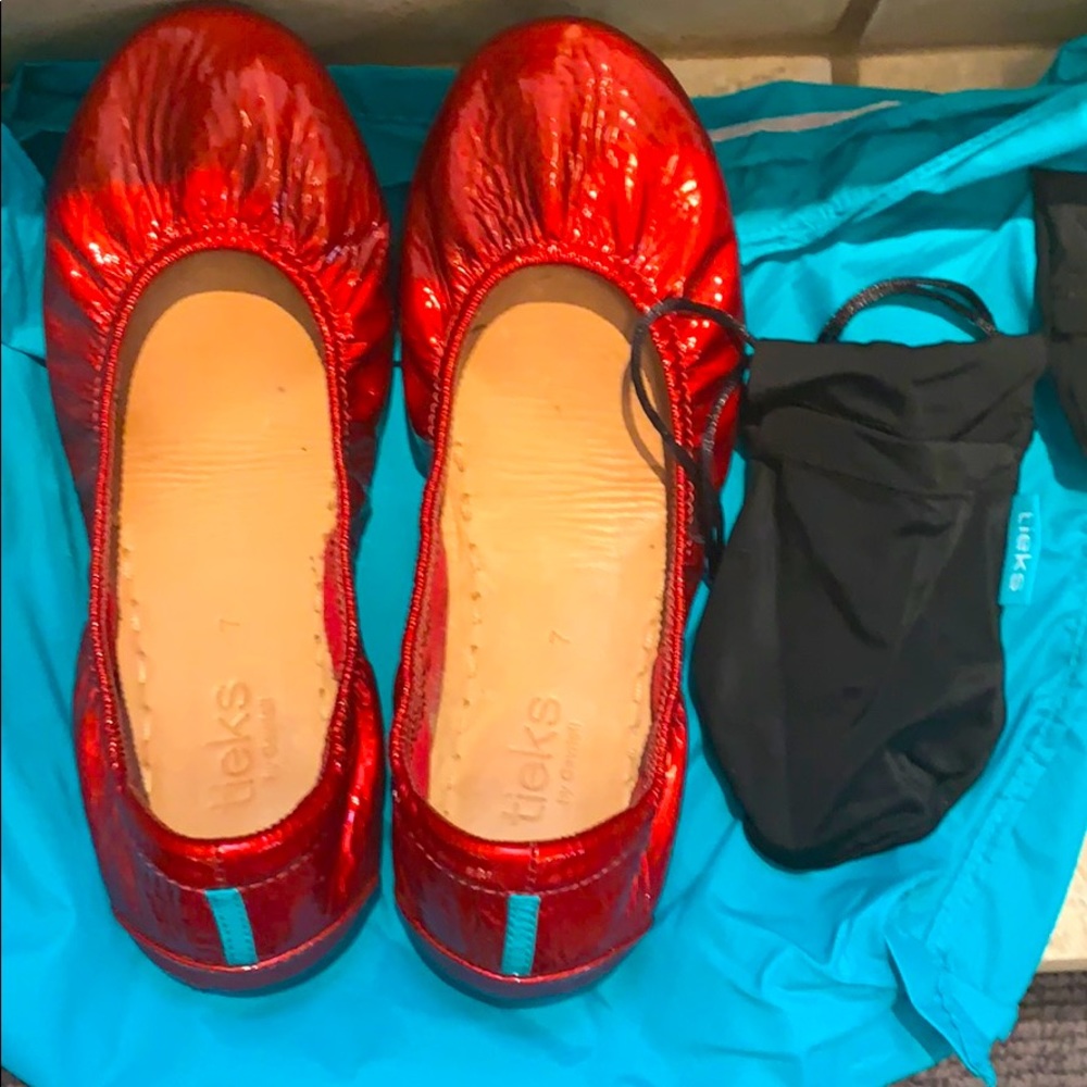 Ruby Red Tieks